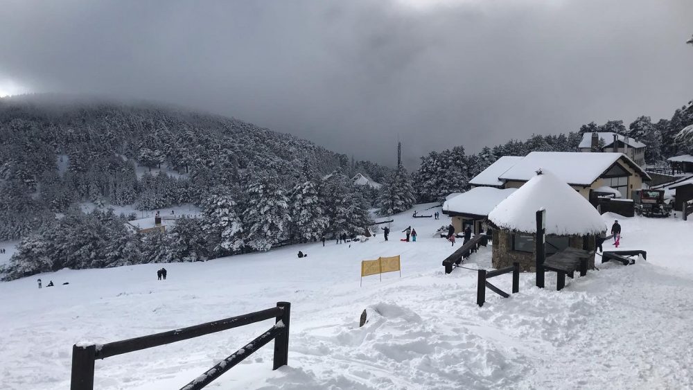 Vista invernal del Puerto de Los Cotos (Foto propia)